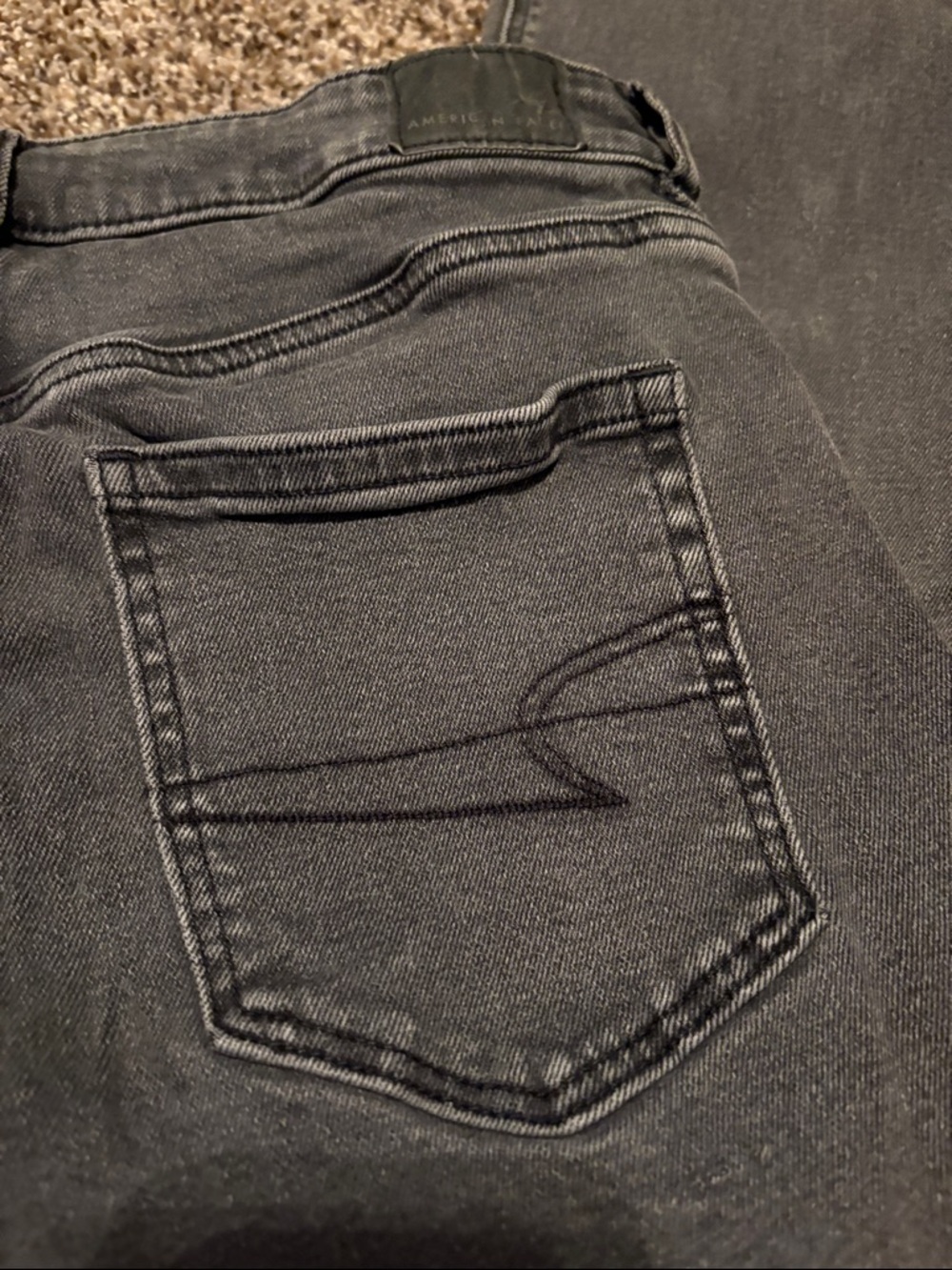 Women’s American Eagle Black/Grey Jeans - Picture 9 of 10